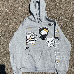 Hello Kitty Gray Hoodie with Halloween Design
